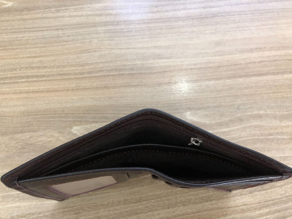 Ví Da Bò NAPPA Phối Chỉ Đứng Phong Cách Sang Trọng W331