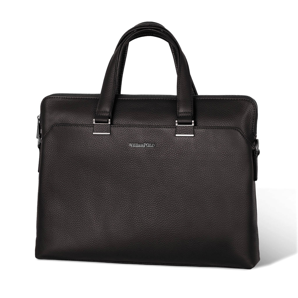 Cặp Da Doanh Nhân Da Thật Cao Cấp Đựng Laptop & Hồ Sơ William Polo SBM360