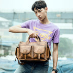 Túi Xách Da Bò VEG Patina Italy Cao Cấp Xách Tay Đựng Laptop & Hồ Sơ SBM373