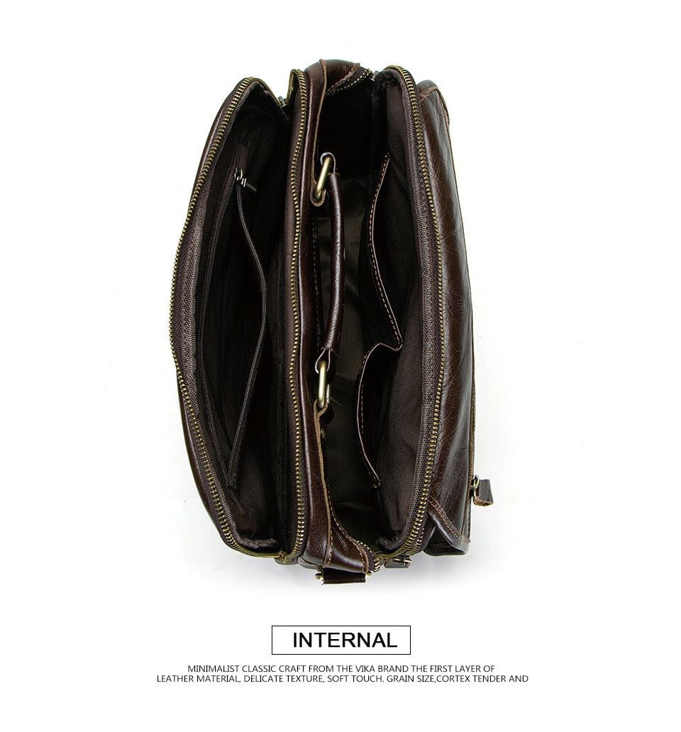 Túi Da Bò PULL UP Nhập Khẩu Đeo Chéo & Xách Tay Đựng iPad Classic SBM323