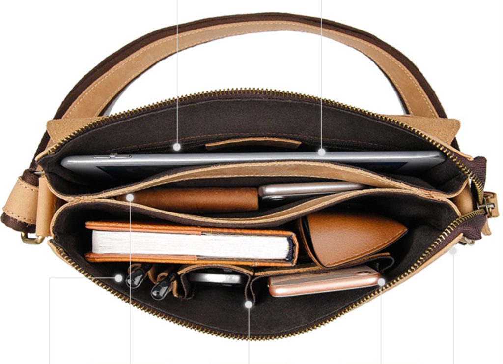 Túi Đeo Chéo Da Bò Thật Đựng iPad Classic Edition SBM286