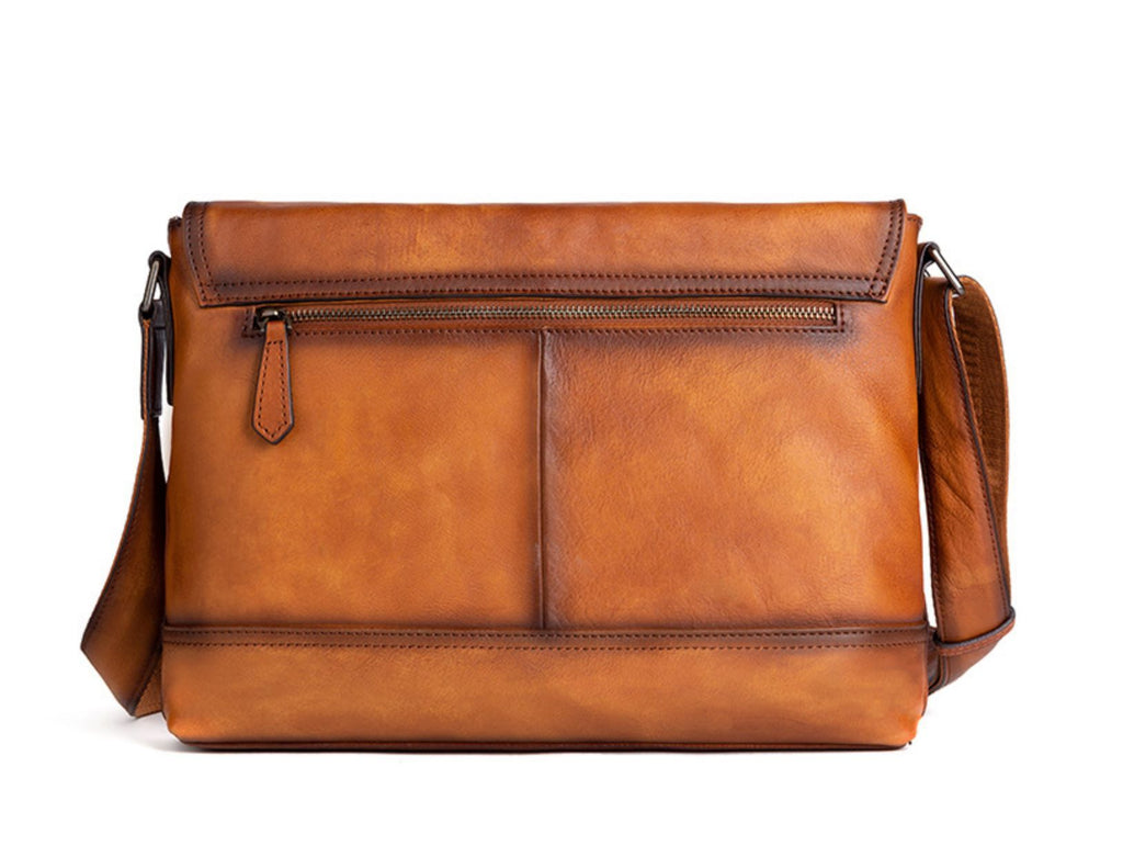 Túi Đeo Chéo Da Bò VEG Patina Ý Đựng Laptop & iPad RETRO TUDA SBM259