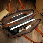 Cặp Da Bò VEG Italy Nhập Khẩu Xách Tay Đựng Laptop & Hồ Sơ Bussiness Men SBM242