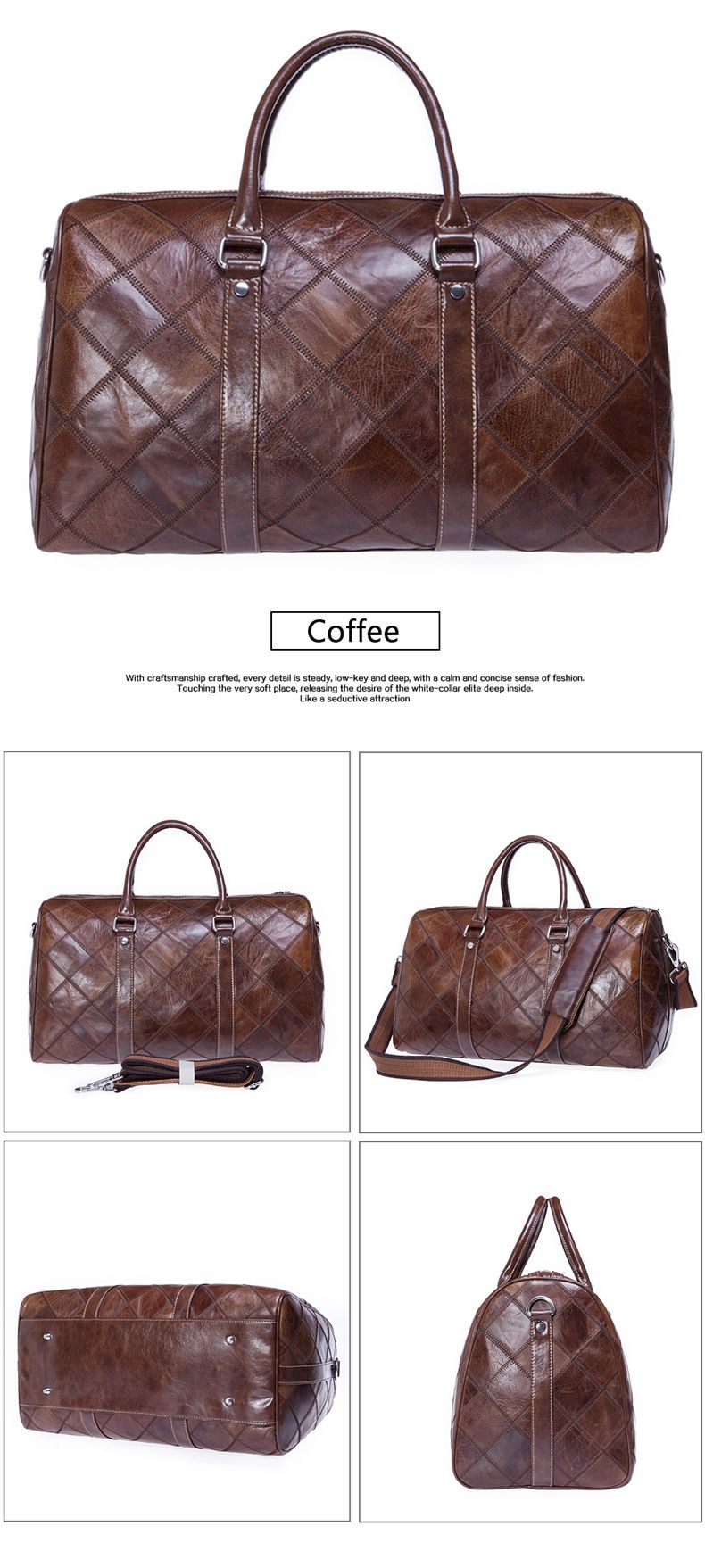 Túi Du Lịch Da Bò Thật Nhập Khẩu TBL264