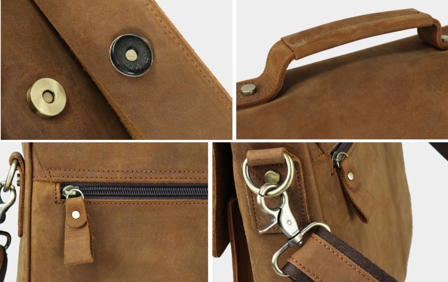 Cặp Xách Tay Da Bò Thật Đựng Laptop Bussiness Men SBM241