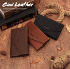 Ví Cầm Tay Da Bò Sáp Nhập Khẩu HUMERPAUL VINTAGE W236