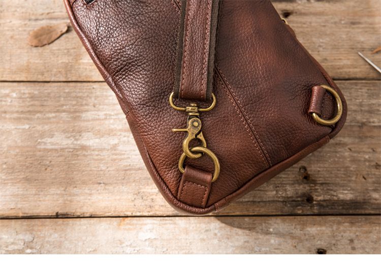 Túi Da Thật Đeo Chéo Trước Ngực VINTAGE SBM237