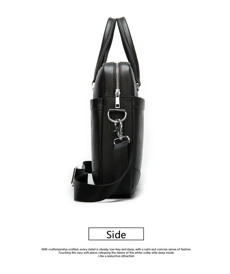 Cặp Xách Tay & Đeo chéo Da Bò Thật Đựng Laptop Bussiness Men SBM234