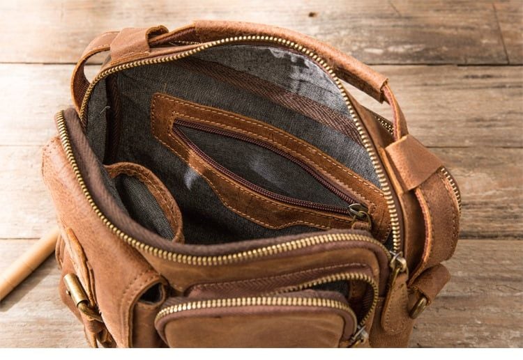 Túi Da Bò Thật RETRO Đeo Chéo & Xách Tay Đựng IPad SBM223