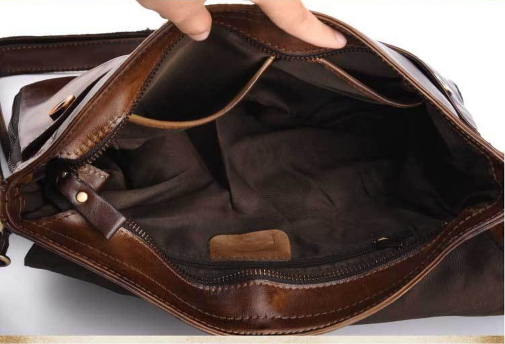 Túi Da Thật Đa Năng Đeo Chéo chứa ipad Cầm Tay Classic SBM175