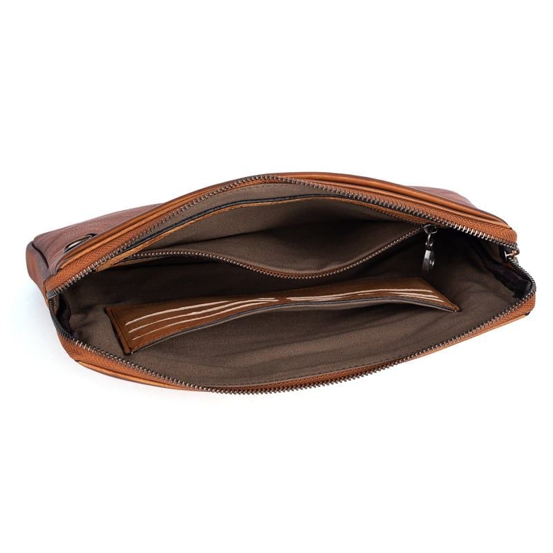 Ví Cầm Tay CLUTCH Nam Da Bò VEG Patina Ý Nhập Khẩu CLH165