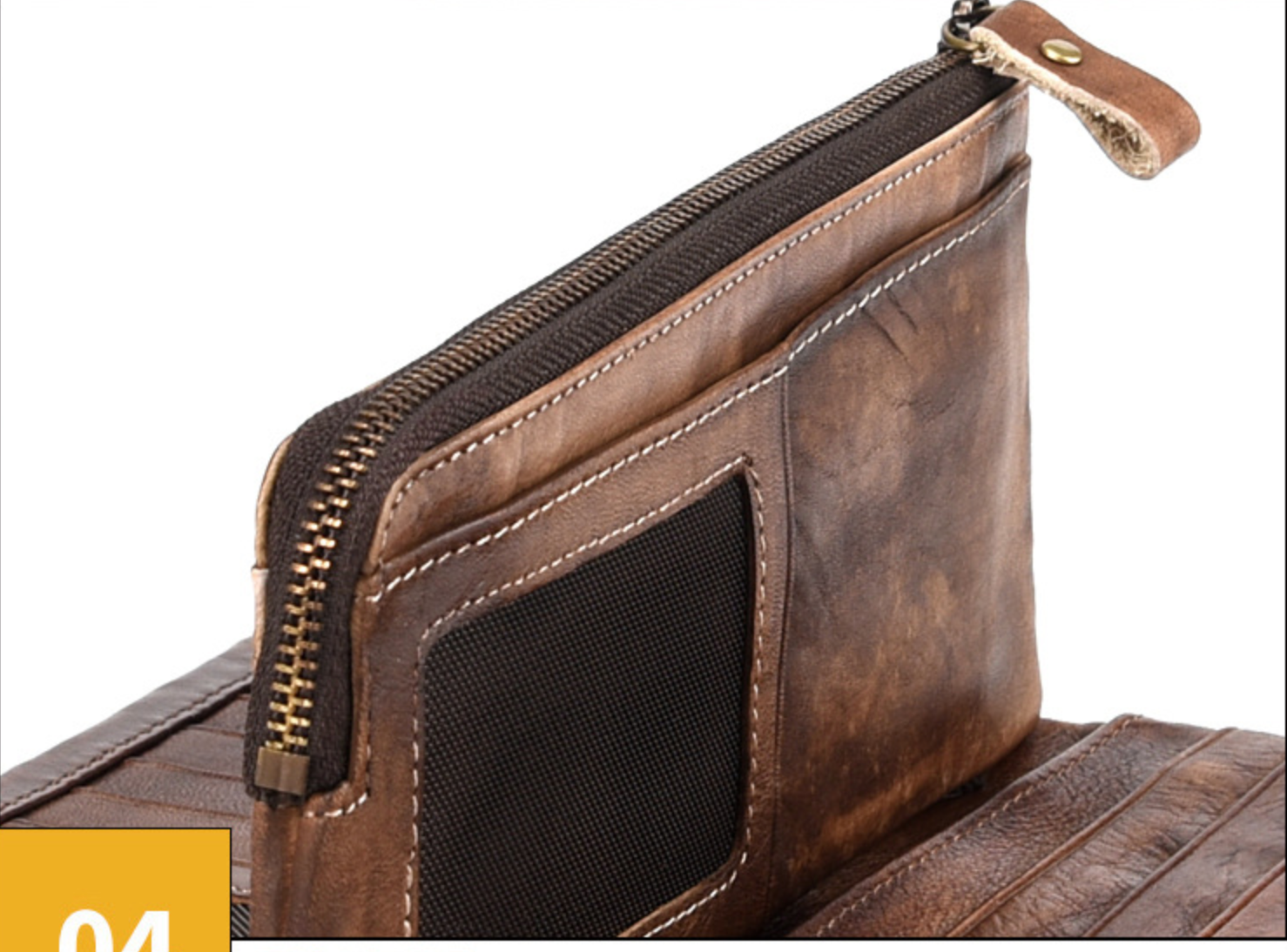 Ví Dài Cầm Tay Da Bò Thật Berry & Ken W119