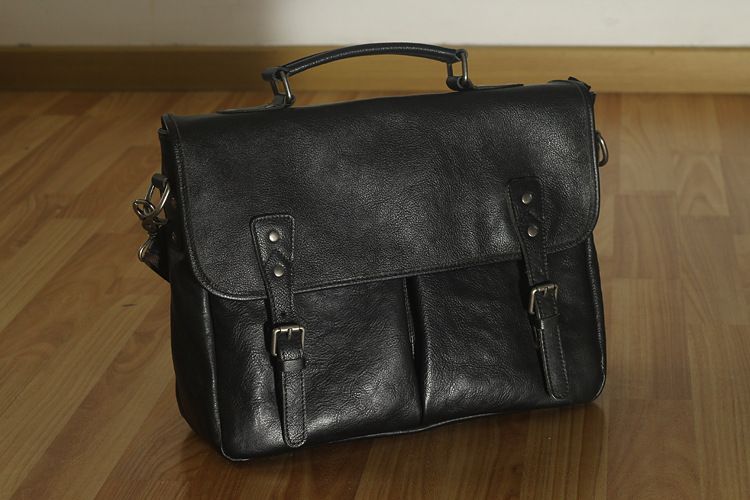 Cặp Da Bò VEG Patina Italy Cao Cấp Xách Tay Đựng Laptop & Hồ Sơ Bussiness SBM356