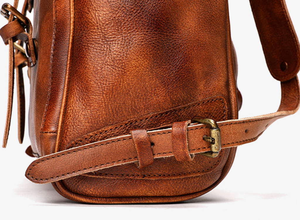 Balo Da Bò VEG Patina Đựng Laptop & Du Lịch Đa Chức Năng BPL359