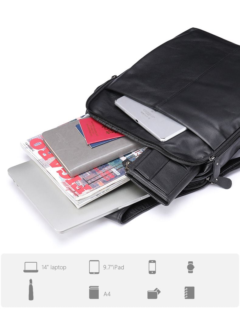 Balo Da Bò Thật VINTAGE Cao Cấp Đa Chức Năng TUDA BPL343