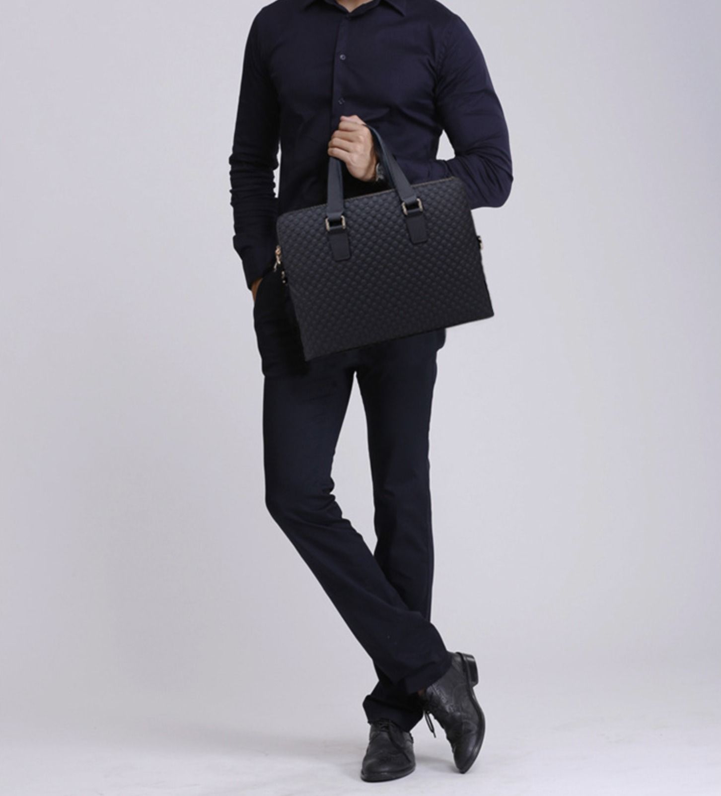 Cặp Da Doanh Nhân Da Thật Cao Cấp Đựng Laptop & Hồ Sơ SBM375