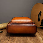 Balo Du Lịch Da Bò VEG Patina Ý Chứa Laptop Đa Chức Năng BPL315