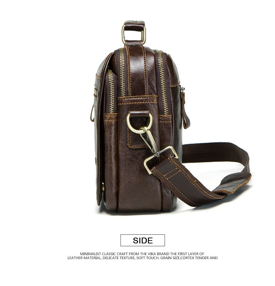 Túi Da Bò PULL UP Nhập Khẩu Đeo Chéo & Xách Tay Đựng iPad Classic SBM323