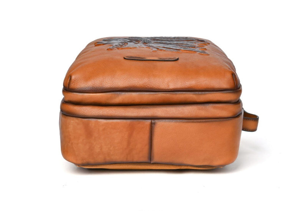 Balo Da Bò VEG Patina Italy Handmade Cao Cấp Đa Chức Năng BPL380