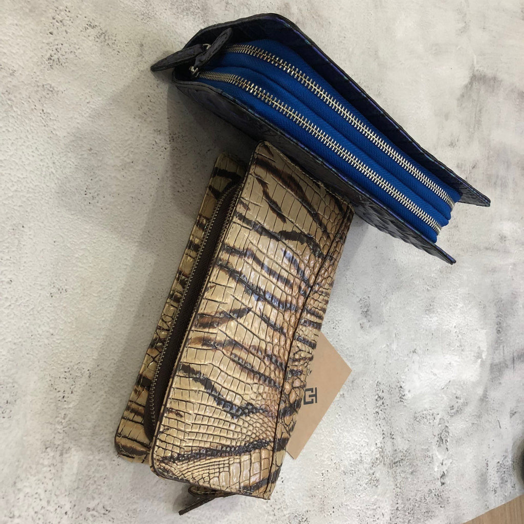 Ví Cầm Tay CLUTCH 2K Da Thật Vân Cá 3D Handmade Limited CLH291