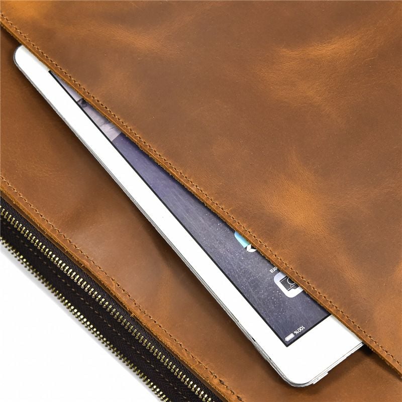 Cặp Da Công Sở  & Doanh Nhân Da Bò Sáp Đựng Laptop VINTAGE SBM275