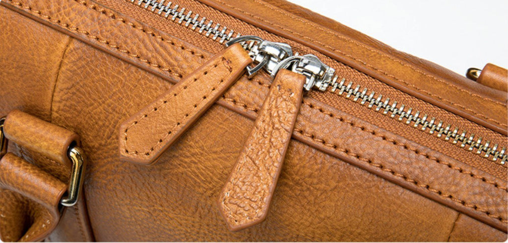 Cặp Da Bò VEG Patina Ý Cao Cấp Xách Tay Đựng Laptop & Hồ Sơ Bussiness Men SBM257