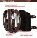 Túi Da Bò Italy Nhập Khẩu Đeo Chéo Đựng iPad - Classic SBM239