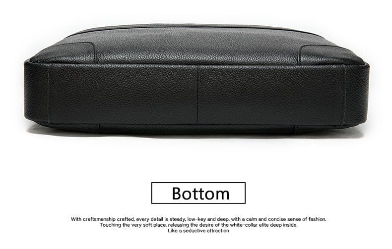Cặp Xách Tay & Đeo chéo Da Bò Thật Đựng Laptop Bussiness Men SBM234