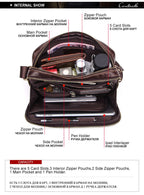 Túi Messenger Da Bò PULL UP Nhập Khẩu Đeo Chéo Đựng iPad - Classic SBM233