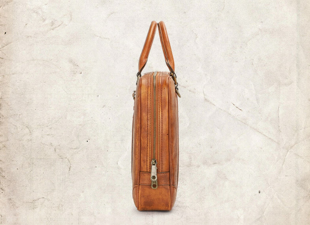 Cặp Xách Tay Da Bò VEG Italy Nhập Khẩu Đựng Laptop Bussiness Men SBM191