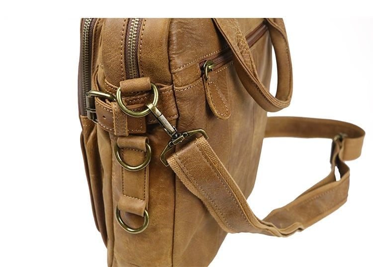 Túi da bò thật đựng laptop phong cách doanh nhân RETRO SBM157