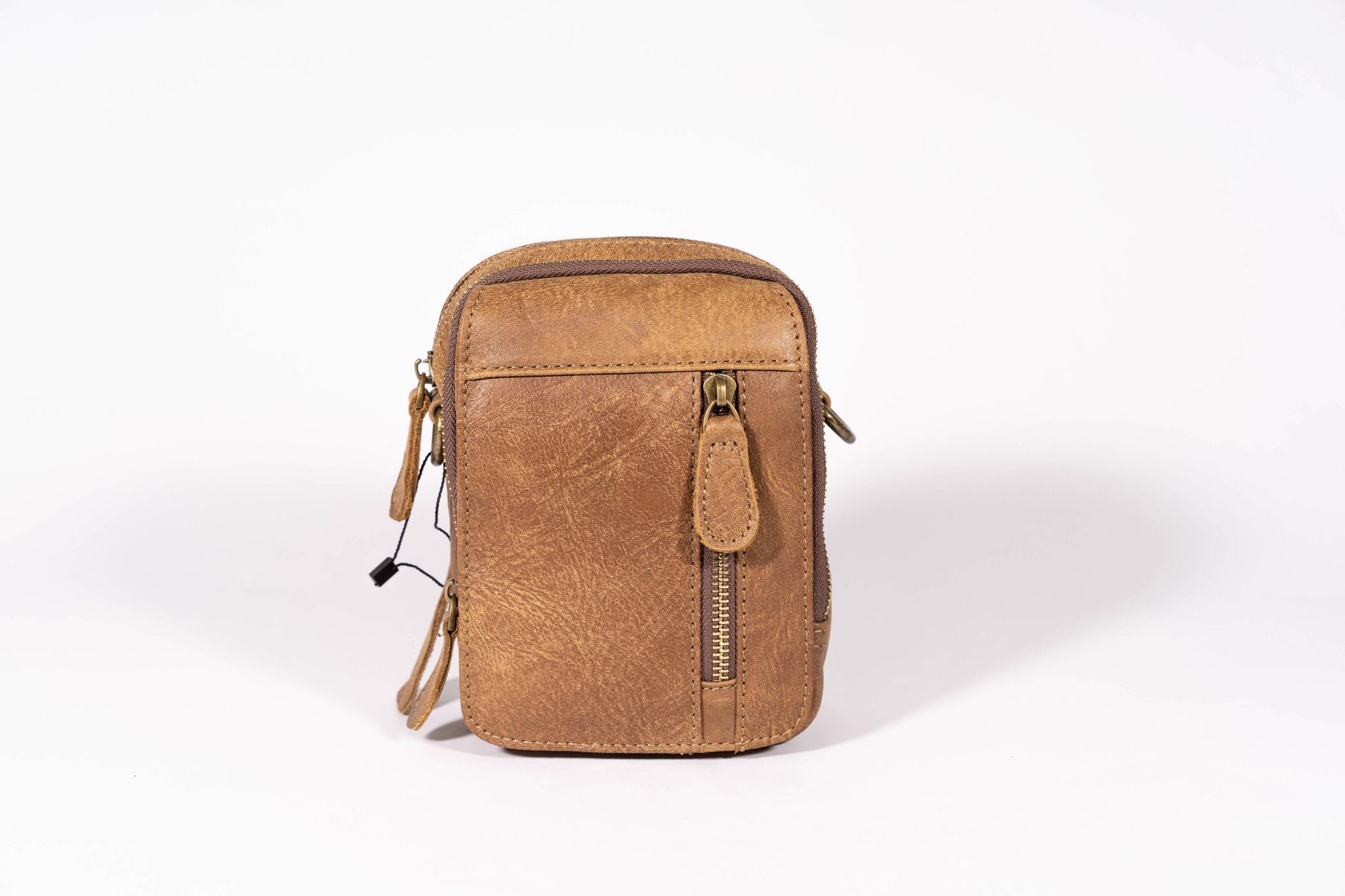 Túi da bò thật Berry & Ken RETRO mini nhỏ gọn Classic edition SBM103