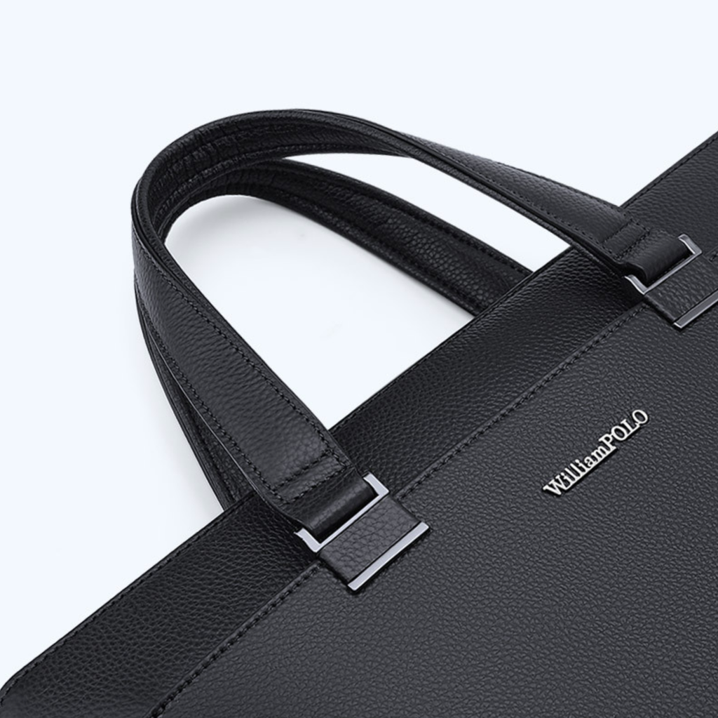 Cặp Da Doanh Nhân Da Thật Cao Cấp Đựng Laptop & Hồ Sơ William Polo SBM360