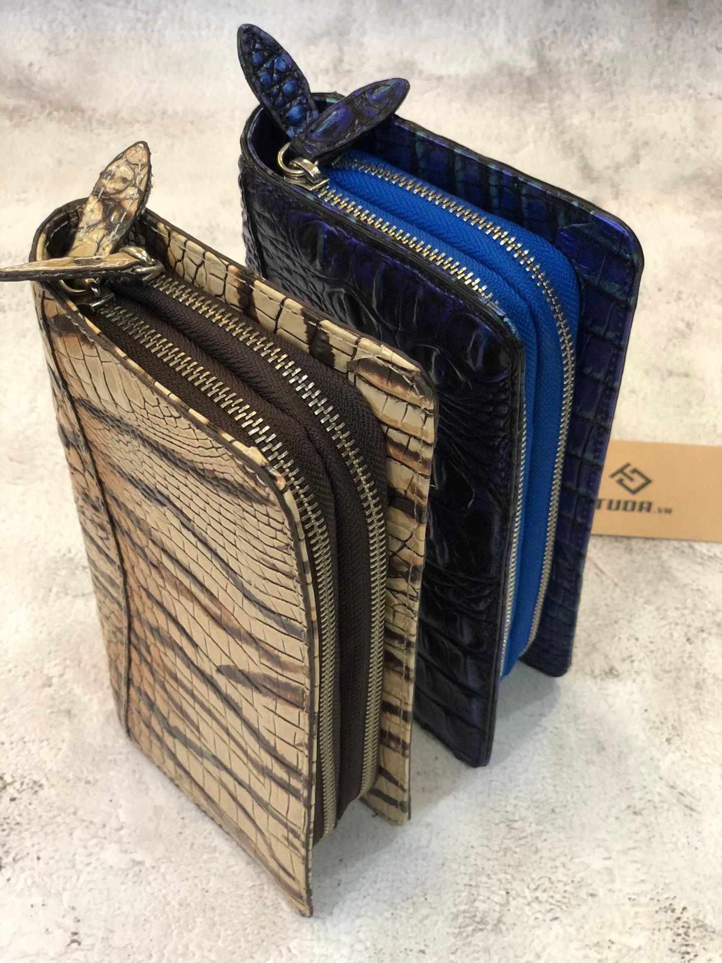 Ví Cầm Tay CLUTCH 2K Da Thật Vân Cá 3D Handmade Limited CLH291