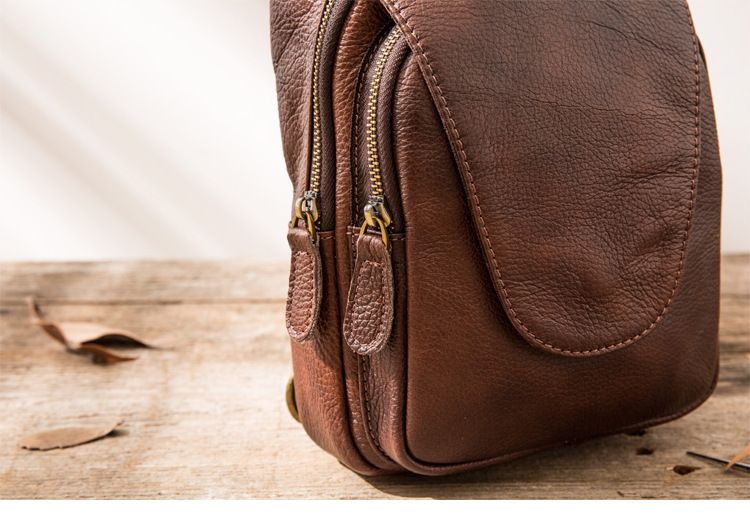 Túi Da Thật Đeo Chéo Trước Ngực VINTAGE SBM237