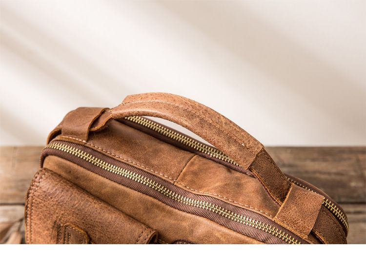 Túi Da Bò Thật RETRO Đeo Chéo & Xách Tay Đựng IPad SBM223