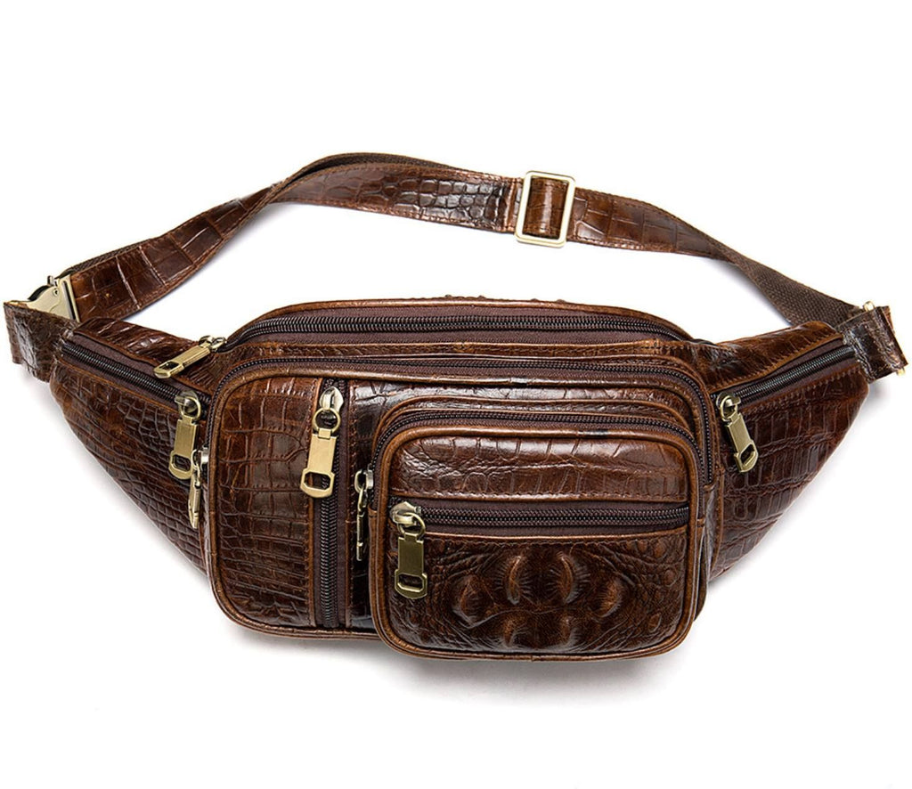 Túi Bao Tử Da Bò Thật RETRO Đeo Chéo Ngực Và Thắt Lưng SBM208