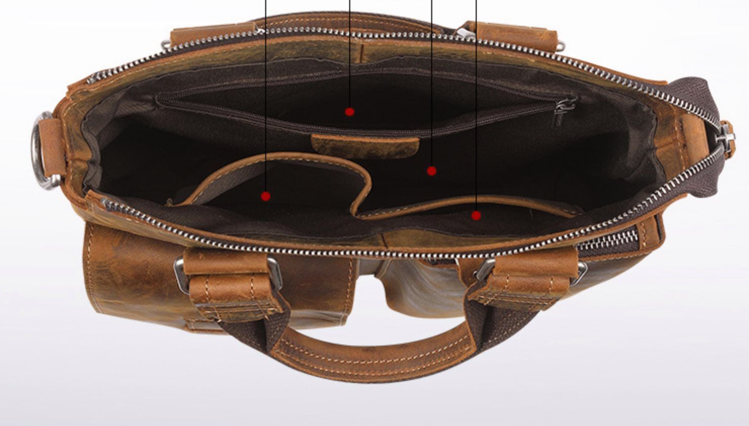 Túi Da Bò Thật Đựng Laptop Phong Cách Doanh Nhân RETRO SBM200