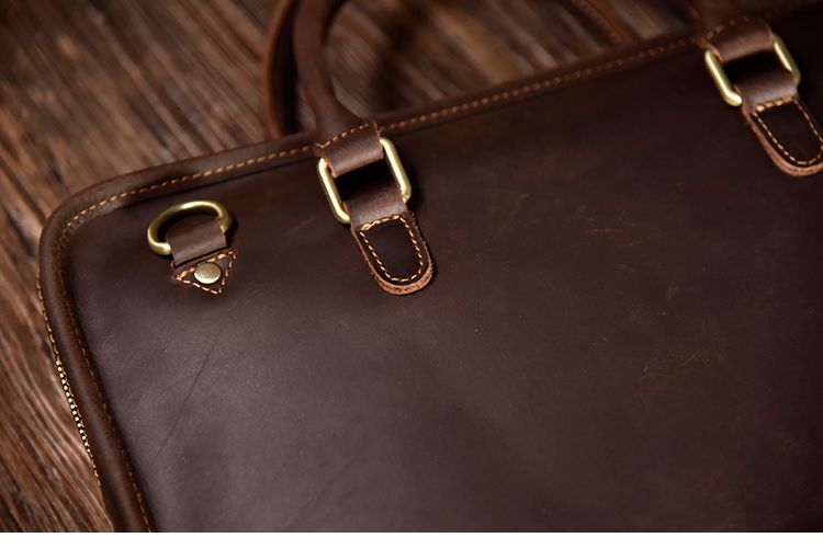 Cặp Xách Tay Công Sở Da Bò Thật Đựng Laptop Classic Edition SBM187