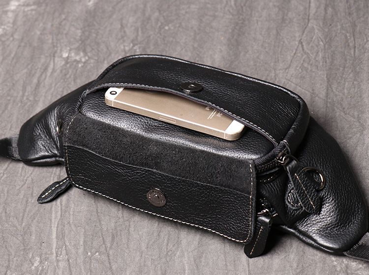 Túi da bò thật đeo chéo ngực và thắt lưng nhỏ gọn SBM144