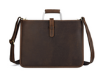 Túi RETRO nam da bò sáp đeo vai & xách tay đựng iPad cho dân kinh doanh SBM156
