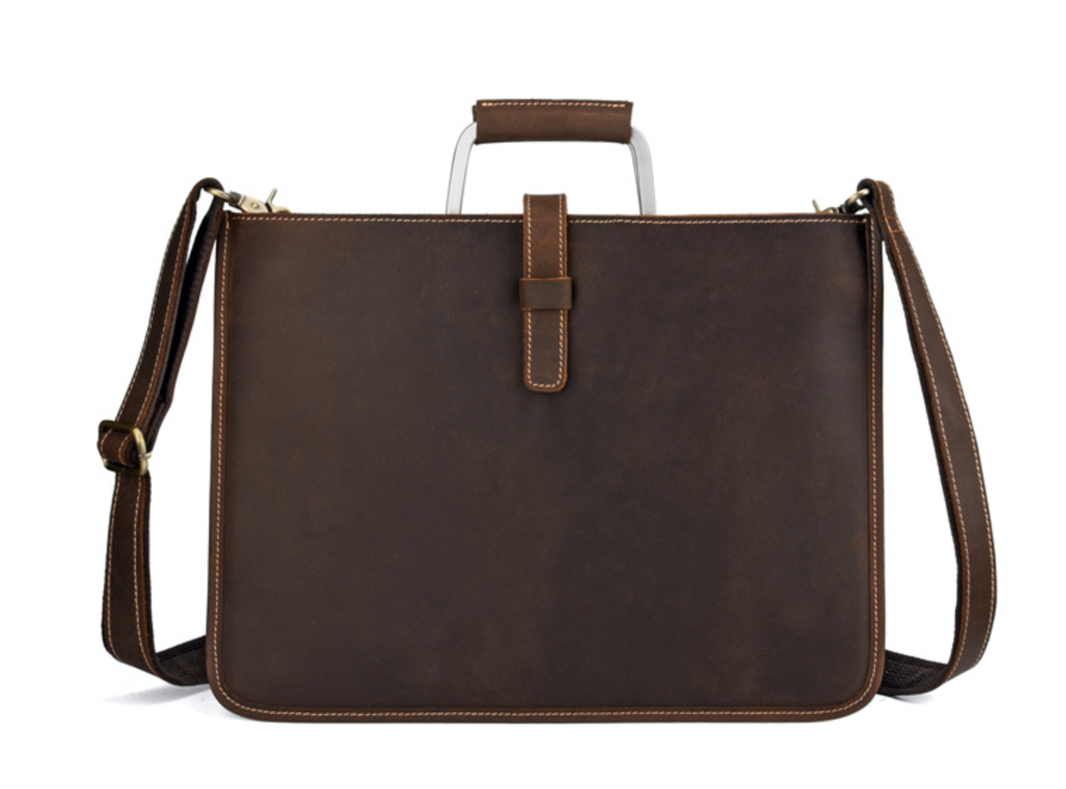 Túi RETRO nam da bò sáp đeo vai & xách tay đựng iPad cho dân kinh doanh SBM156