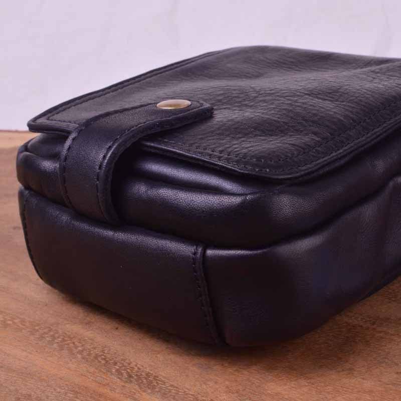 Túi da bò thật nhỏ gọn Berry & Ken RETRO - Classic edition SBM113