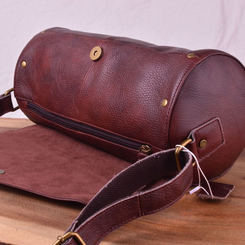 Túi trống da bò thật Berry & Ken VINTAGE SBM117