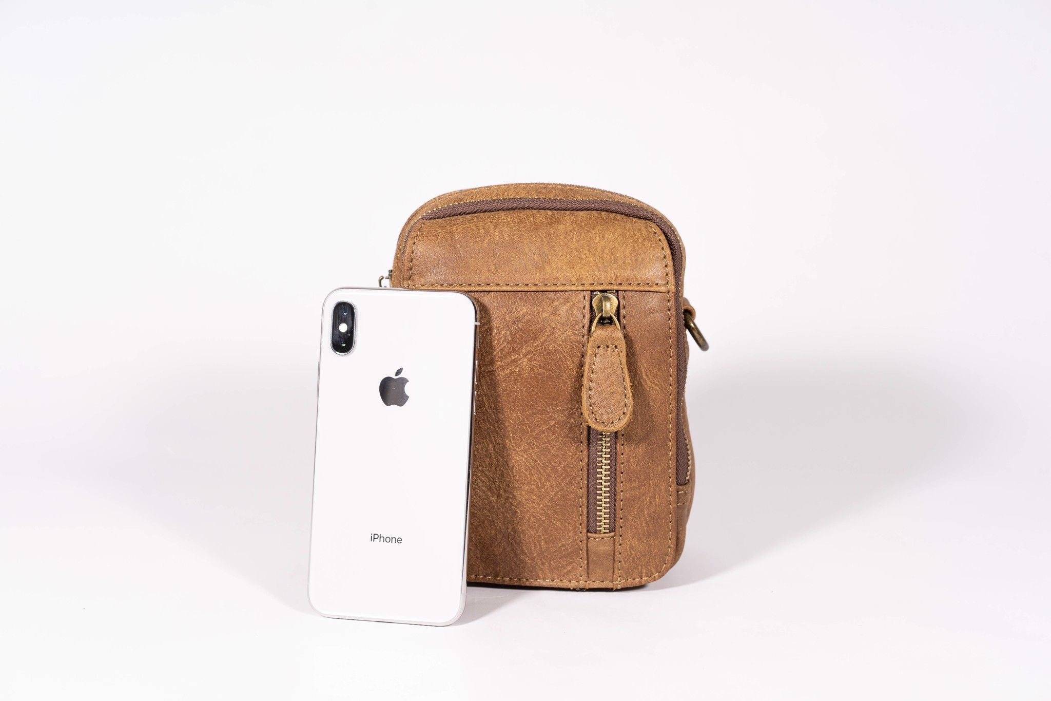 Túi da bò thật Berry & Ken RETRO mini nhỏ gọn Classic edition SBM103