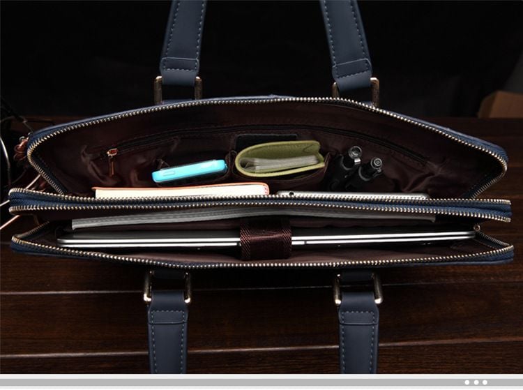 Cặp Da Doanh Nhân Da Thật Cao Cấp Đựng Laptop & Hồ Sơ SBM375