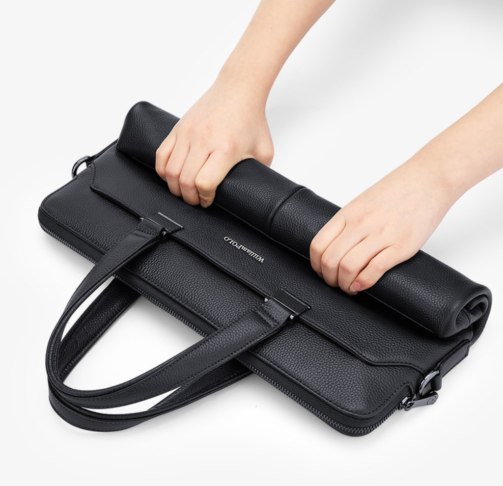 Cặp Da Doanh Nhân Da Thật Cao Cấp Đựng Laptop & Hồ Sơ William Polo SBM360