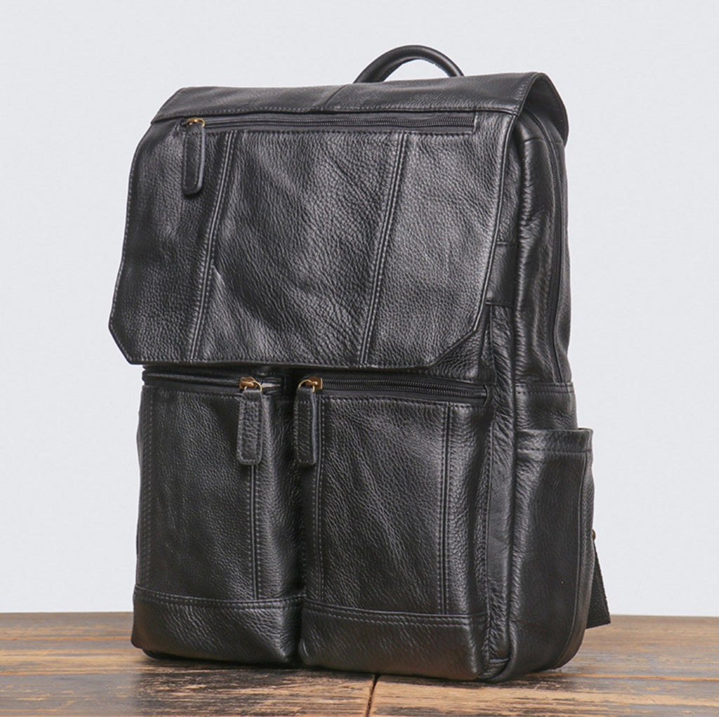 Balo Du Lịch Da Bò Thật RETRO Chứa Laptop Đa Chức Năng BPL311