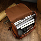 Balo Du Lịch Da Bò VEG Patina Ý Chứa Laptop Đa Chức Năng BPL315