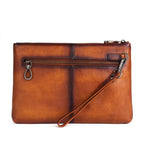 Ví Cầm Tay CLUTCH Nam Da Bò VEG Patina Ý Nhập Khẩu Cao Cấp CLH249